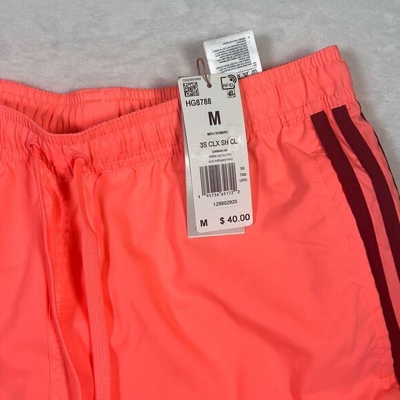 Adidas 3 STRIPES CLASSIC LENGTH SWIM SHORTS HG8788 swim trunks‎ NWT Men Medium - Picture 3 of 8